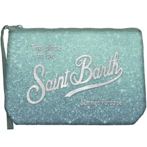 MC2 SAINT BARTH Pochette ALINE LUREX-Verde Salvia