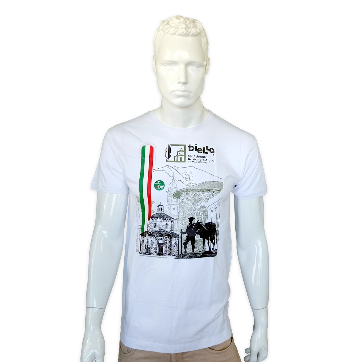 T-SHIRT adulto 96ª Adunata Nazionale Alpini BIELLA - immagine 2